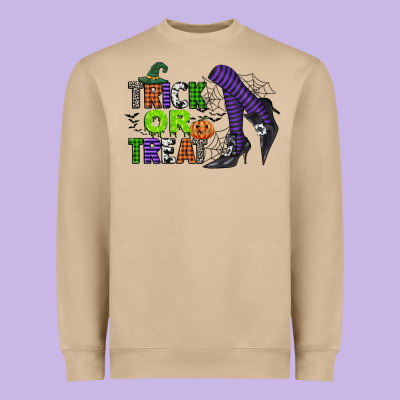 Trick Or Treat Heavyweight Sweatshirt Designed By Cowgirlartshop