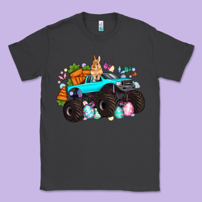 Monster Truck Easter Classic Tee Designed By Artiststas