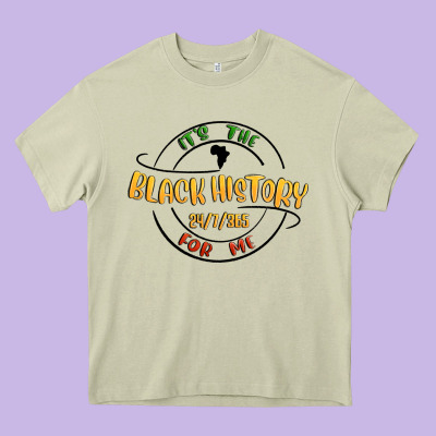 Black History Heavy Core Tee Designed By Maliassmallbusiness