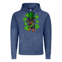 Vintage Denim st. patrick's day lucky dachshund puppy Vintage Hoodie - RanaPortraitStore