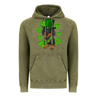Vintage Olive st. patrick's day lucky dachshund puppy Vintage Hoodie - RanaPortraitStore