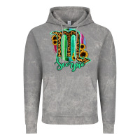 Cloud Rock Scorpio Zodiac Sign Sunflower Leopard Serape Vintage Hoodie - RanaPortraitStore