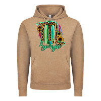 Vintage Coffee Scorpio Zodiac Sign Sunflower Leopard Serape Vintage Hoodie - RanaPortraitStore