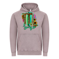 Vintage Zinc Scorpio Zodiac Sign Sunflower Leopard Serape Vintage Hoodie - RanaPortraitStore