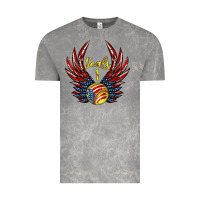 Cloud Rock angel wings softball Vintage Tee - Jasminsmagicworld