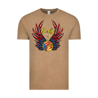 Vintage Coffee angel wings softball Vintage Tee - Jasminsmagicworld