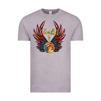 Vintage Zinc angel wings softball Vintage Tee - Jasminsmagicworld