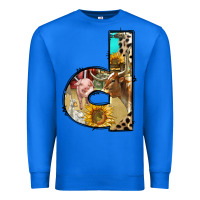 True Royal farm life alphabet lowercase letters d Premium Sweatshirt - BundleAndBundleShop