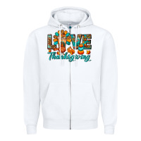 Love Thanksgiving Gobble And Frappe Zipper Hoodie | Teevron