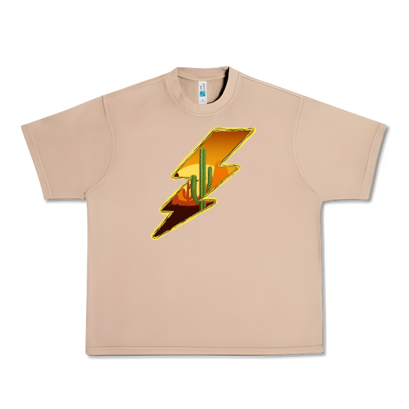 Cactus Sunset Lightning Urban Heavy Tee by Bettercallsaul | Teevron