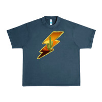 Midnight Navy Cactus Sunset Lightning Urban Heavy Tee - Bettercallsaul