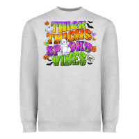 Thick Thighs And Spooky Vibes Heavyweight Sweatshirt | Teevron