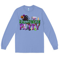 Colony Blue Halloween Party Long Sleeve Tee - texasbilliewilder