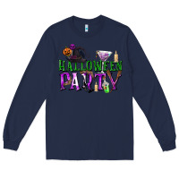 Navy Halloween Party Long Sleeve Tee - texasbilliewilder