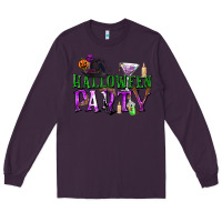 Plum Halloween Party Long Sleeve Tee - texasbilliewilder