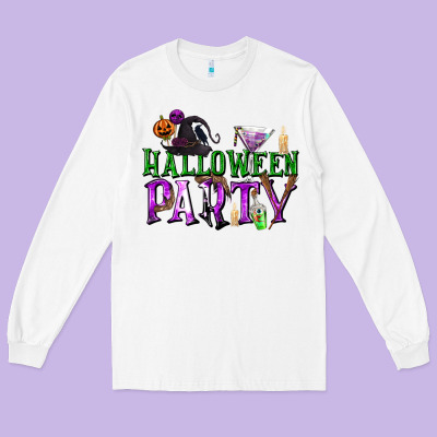 Halloween Party Long Sleeve Tee Designed By Texasbilliewilder