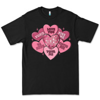 Black valentines conversation hearts Premium Tee - MaliasSmallBusiness