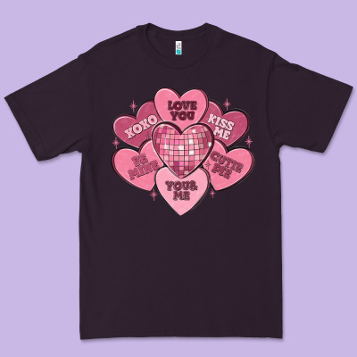 Valentines Conversation Hearts Premium Tee Designed By Maliassmallbusiness