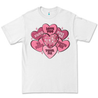 White valentines conversation hearts Premium Tee - MaliasSmallBusiness