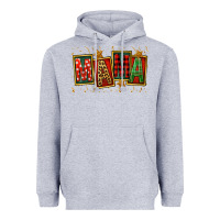 Heather Grey mama christmas Heavyweight Hoodie - FaDigitalArtStudio