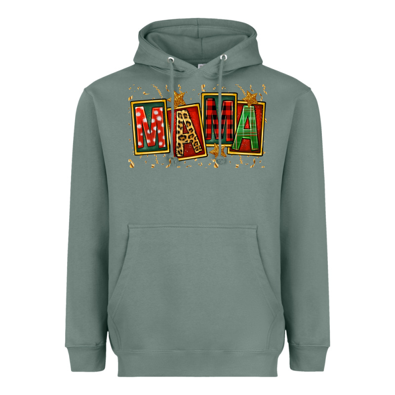 Mama Christmas Heavyweight Hoodie by FaDigitalArtStudio | Teevron