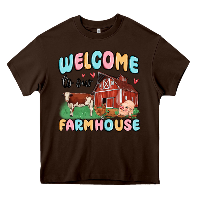 Welcome To Our Farmhouse Heavy Core Tee by MaliasSmallBusiness | Teevron