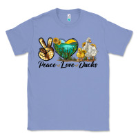 Colony Blue Peace Love Ducks Classic Tee - LillyAllenDesigns
