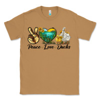 Toasted Coconut Peace Love Ducks Classic Tee - LillyAllenDesigns