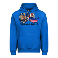 Cobalt peace love america Urban Hoodie - SublimationCraftShop