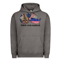 Pigment Tornado peace love america Urban Hoodie - SublimationCraftShop