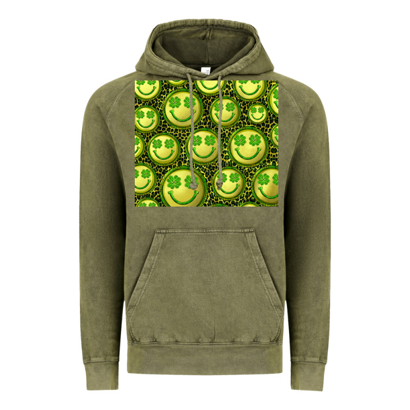 St. Patrick's Day Lucky Face Vintage Hoodie by RanaPortraitStore | Teevron