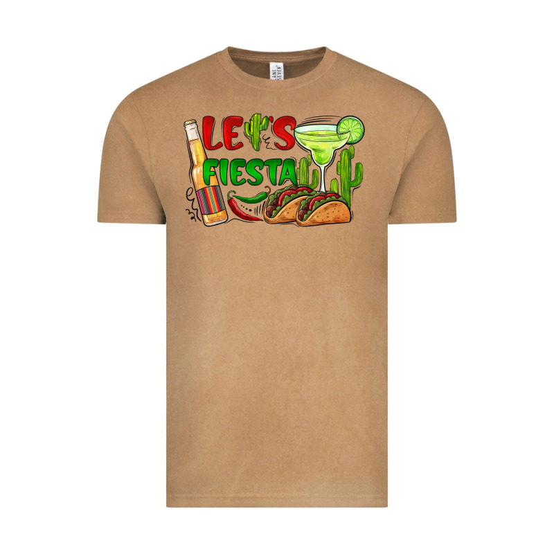 Let's Fiesta Taco And Beer Vintage Tee by BarkalooDesign | Teevron