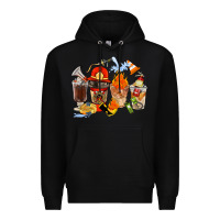 Black Firefighter Coffee Cups Premium Hoodie - FaDigitalArtStudio