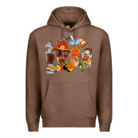 Chestnut Firefighter Coffee Cups Premium Hoodie - FaDigitalArtStudio