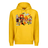 Lemon Firefighter Coffee Cups Premium Hoodie - FaDigitalArtStudio