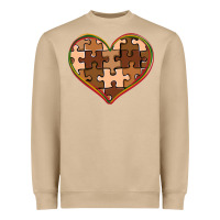 Mushroom melanin skin tone heart black history Heavyweight Sweatshirt - CowGirlArtShop