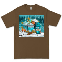 Cacao winter coffee cups with gnome Premium Tee - NancyCooperArtShop