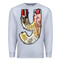 Heather Grey farm life alphabet lowercase letters y Premium Sweatshirt - BundleAndBundleShop