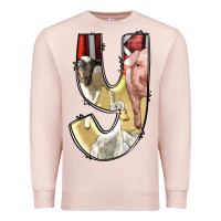 Pale Pink farm life alphabet lowercase letters y Premium Sweatshirt - BundleAndBundleShop