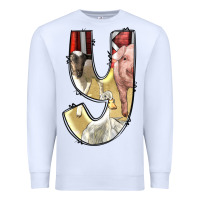 White farm life alphabet lowercase letters y Premium Sweatshirt - BundleAndBundleShop