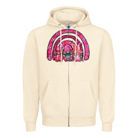 Sandshell breast cancer rainbow gnomes Zipper Hoodie - FaDigitalArtStudio