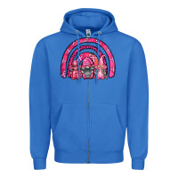 True Royal breast cancer rainbow gnomes Zipper Hoodie - FaDigitalArtStudio