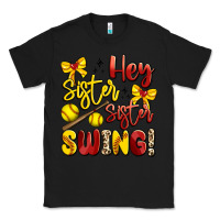 Black hey sister sister swing softball Classic Tee - Artiststas