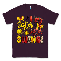 Plum hey sister sister swing softball Classic Tee - Artiststas