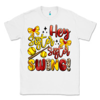 White hey sister sister swing softball Classic Tee - Artiststas
