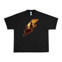 Black Cowboy Sunset Lightning Urban Heavy Tee - Bettercallsaul
