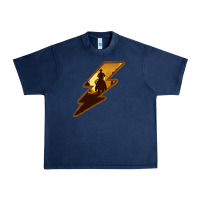 Navy Cowboy Sunset Lightning Urban Heavy Tee - Bettercallsaul