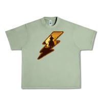 Oil Green Cowboy Sunset Lightning Urban Heavy Tee - Bettercallsaul