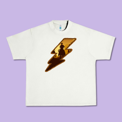 Cowboy Sunset Lightning Urban Heavy Tee Designed By Bettercallsaul