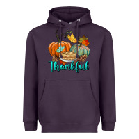 Plum thankful pumpkins Heavyweight Hoodie - BundleAndBundleShop